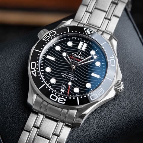 omega seamaster black dial|omega seamaster diver 300m black.